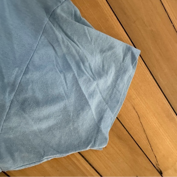 Single Stitch Vintage Pocket Tee in Dusty Faded Blue - Picture 3 of 7